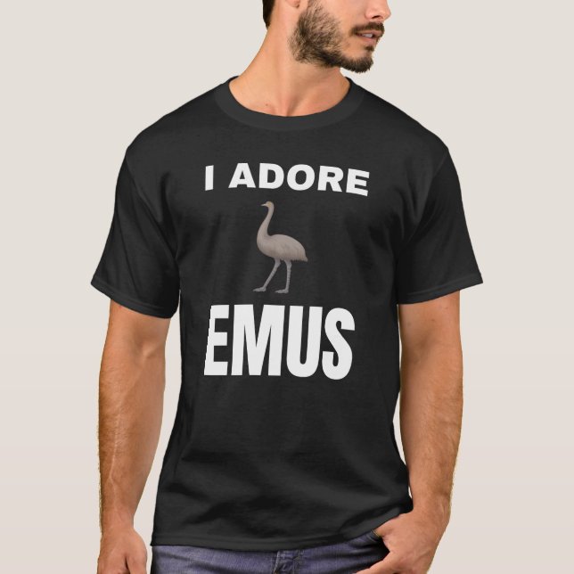 T-shirt J'adore Emus (Devant)