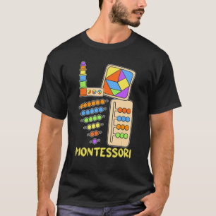 T-shirt J'adore enseignant Montessori Montessori premier j