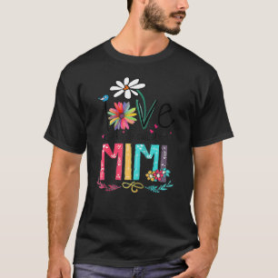 T-shirt J'adore être appelé Mimi Sunflower Fête des mères 