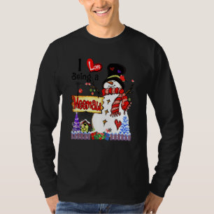 T-shirt J'adore être un bonhomme de neige Meemaw Noël Xmas