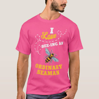 T-shirt J'adore être un marin ordinaire Emploi d'abeille à