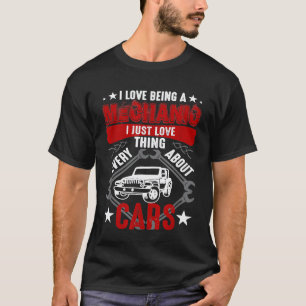 T-shirt J'adore être un mécanicien, j'aime juste tout à pr