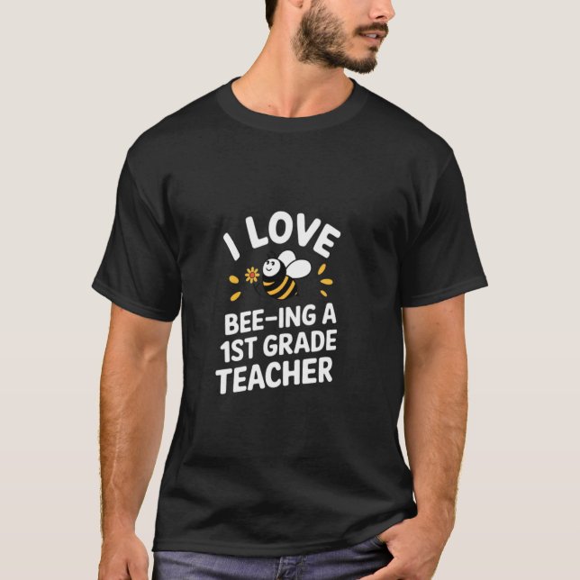 T-shirt J'adore être un professeur de 1re année Emploi d'a (Devant)