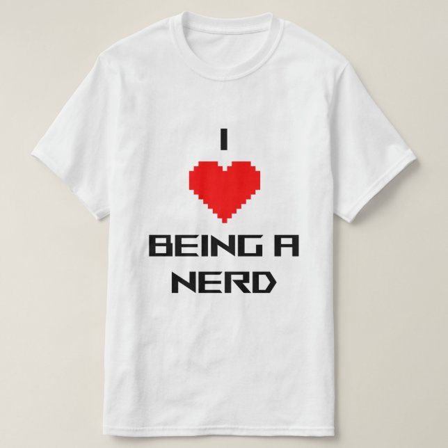 T-shirt J'adore être une intello (Design devant)