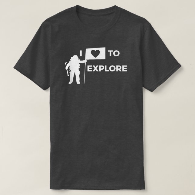 T-shirt J'ADORE EXPLORER T SHIRT Space Eplorer astronaute (Design devant)