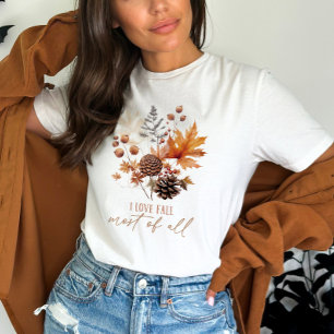 T-shirt J'adore Fall Most of All Flowers