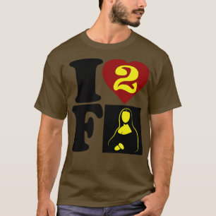T-shirt J'ADORE FART Funny Hidden Fart Message I Heart 2