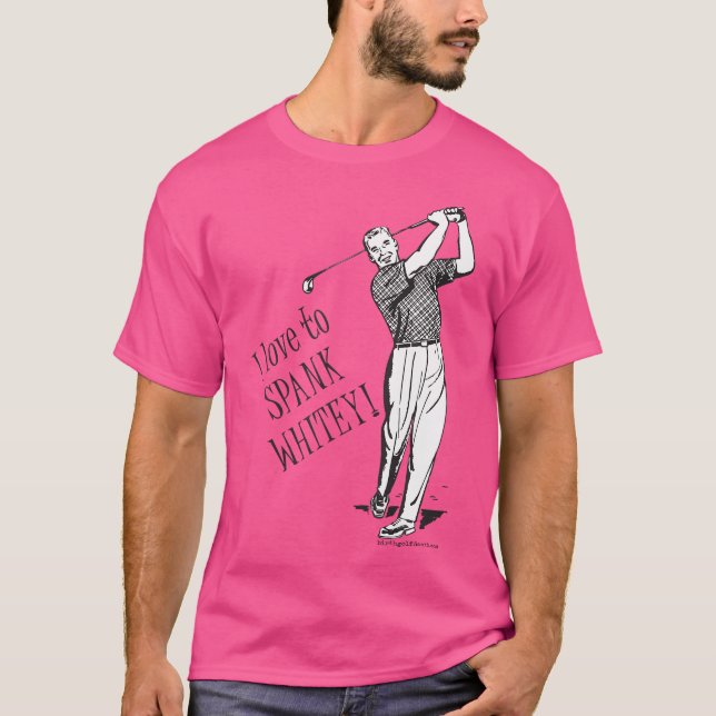 T-shirt J'adore Fesser Whitey - Golf (Devant)
