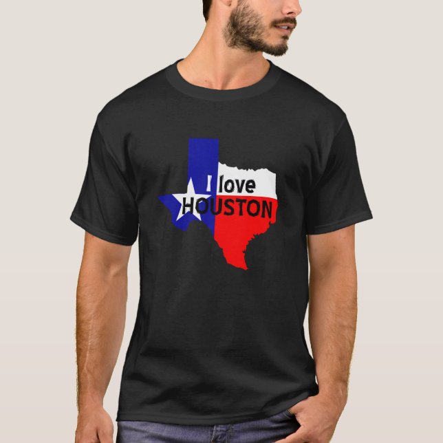 T-shirt J'adore Houston rétro (Devant)