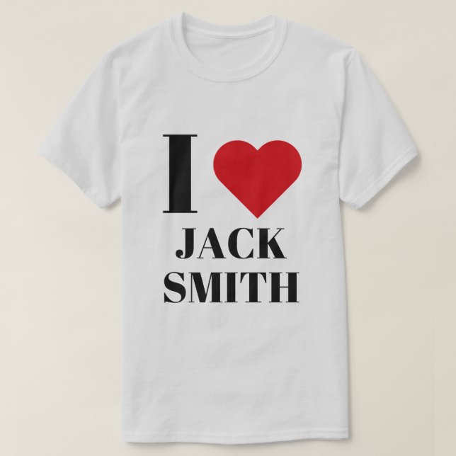 T-shirt J'adore Jack Smith (Design devant)
