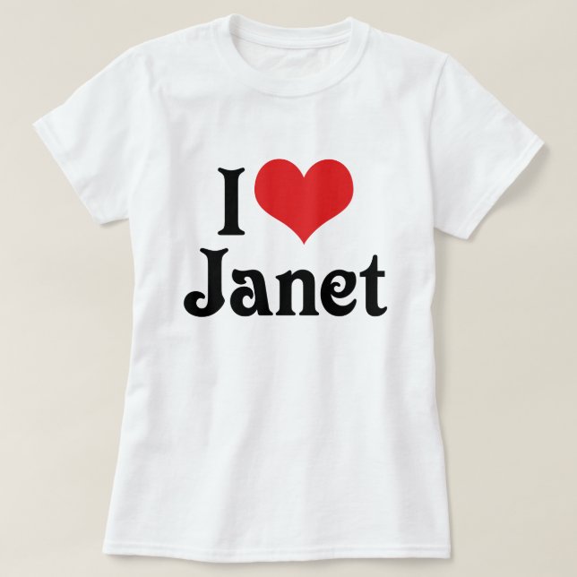 T-shirt J'adore Janet (Design devant)