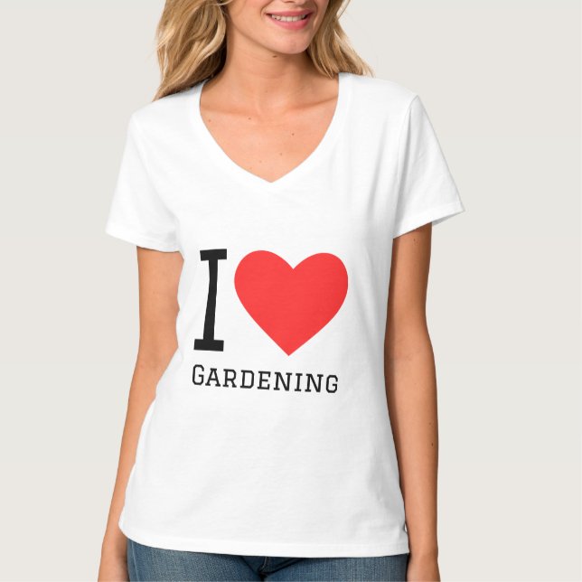 T-shirt J'adore jardiner (Devant)