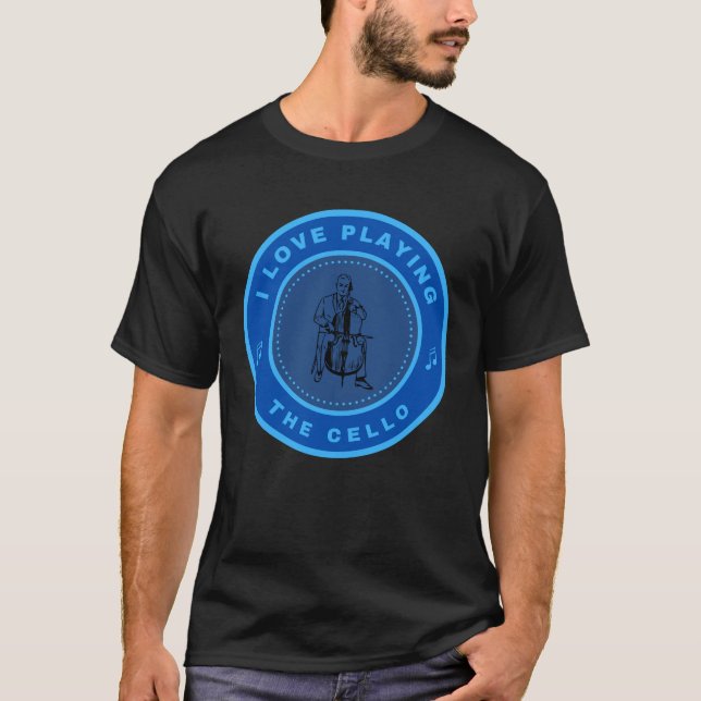 T-shirt J'adore jouer au Cello (Devant)