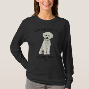 T-shirt J'adore juste les Bichons Frisés Ok Chien