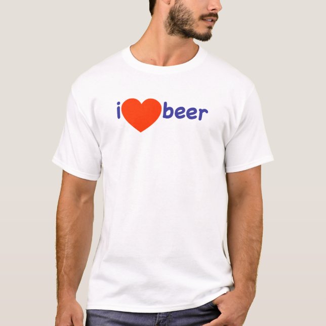 T-shirt J'adore la bière ! (Devant)