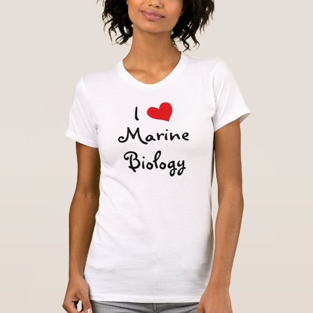 T-shirt J'adore la biologie marine (Devant)