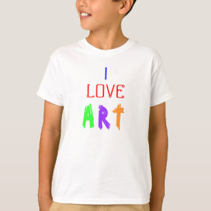 T-shirt J'adore la chemise d'Art pour enfants