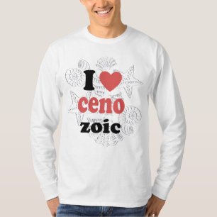 T-shirt J'adore la citation amusante du Cénozoïque pour le