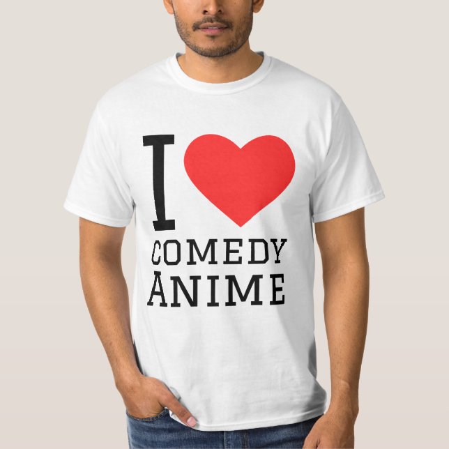 T-shirt J'adore la comédie anime (Devant)