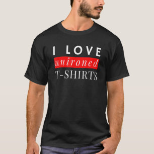 T-shirt J'adore la devise ironisée qui dit humour