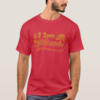 T-shirt J'adore la famille de billard
