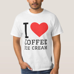 T-shirt J'adore la glace au café