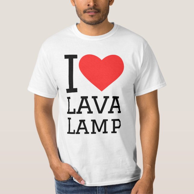 T-shirt J'adore la lampe à lave (Devant)