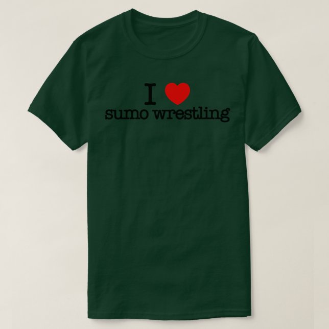 T-shirt J'adore la lutte de Sumo (Design devant)