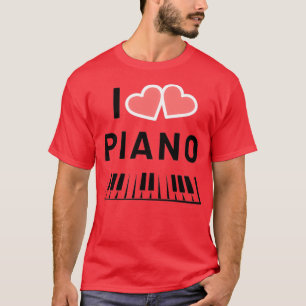 T-shirt J'adore la musique piano (3)