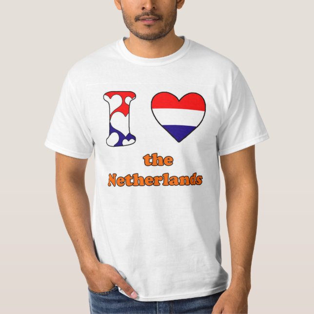 T-shirt J'adore la Pays-Bas (Devant)