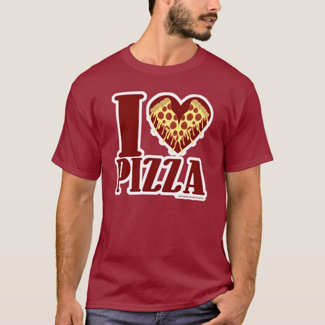 T-shirt J'adore la pizza (Devant)