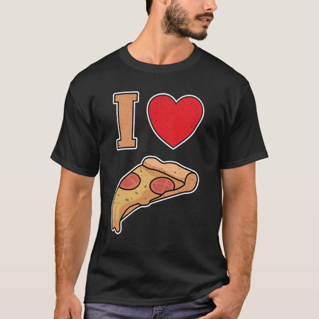 T-shirt J'adore la pizza (Devant)