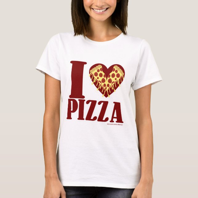 T-shirt J'adore la pizza (Devant)