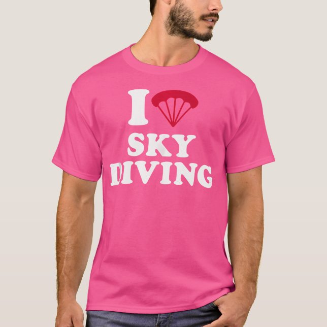 T-shirt J'adore la Skydiving (Devant)
