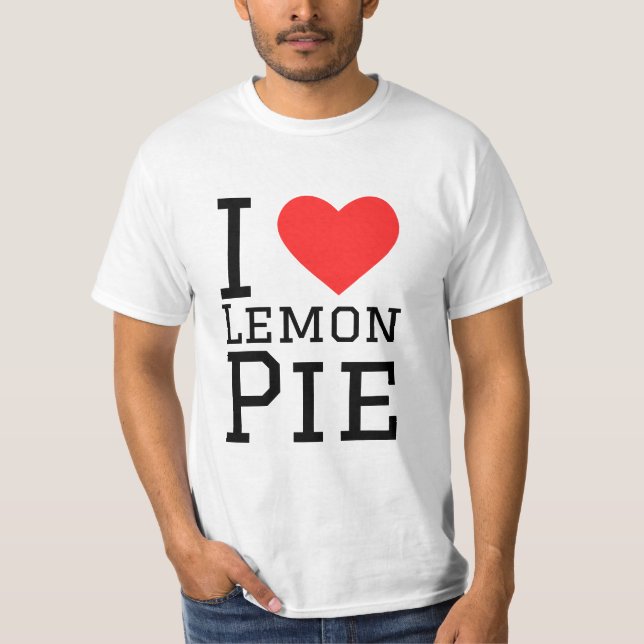 T-shirt J'adore la tarte au citron (Devant)