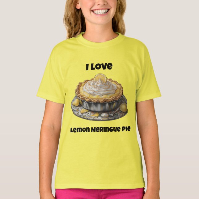 T-shirt J'adore la tarte meringue au citron (Devant)