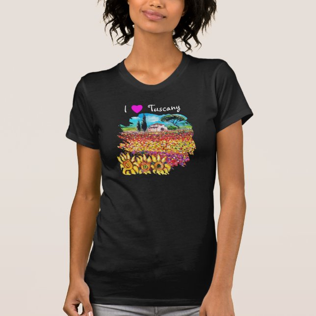 T-SHIRT J'ADORE LA TOSCANE ET LES SOUFFRANCES (Devant)