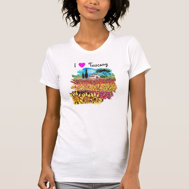 T-SHIRT J'ADORE LA TOSCANE ET LES SOUFFRANCES (Devant)
