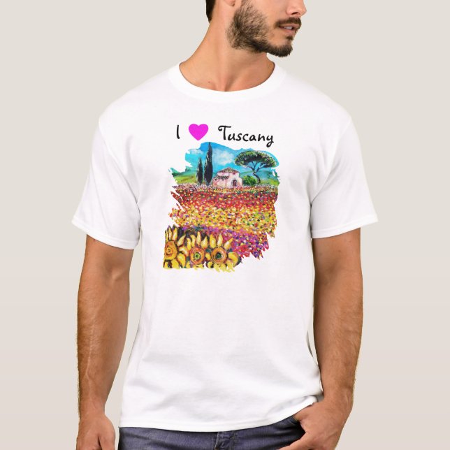 T-SHIRT J'ADORE LA TOSCANE ET LES SOUFFRANCES (Devant)