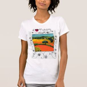 T-SHIRT J'ADORE LA TOSCANE, LES SOUFFRES ET LES CHAMPS ORA