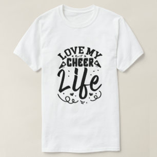 T-shirt J'adore la vie de pom-pom girl