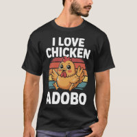 J'adore l'Adobo de Poulet Design Drôle de Nourritu