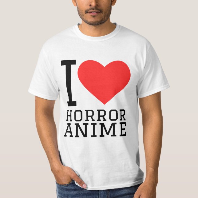 T-shirt J'adore l'animation d'horreur (Devant)