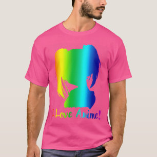 T-shirt J'adore l'anime manga cosplay drôle