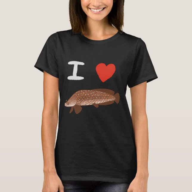 T-shirt J'adore l'arapaima (Devant)