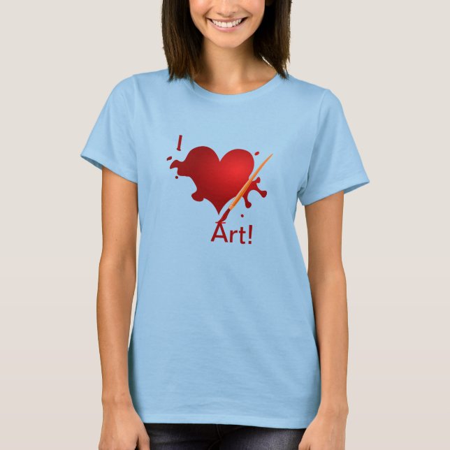 T-shirt J'adore l'art ! (Devant)