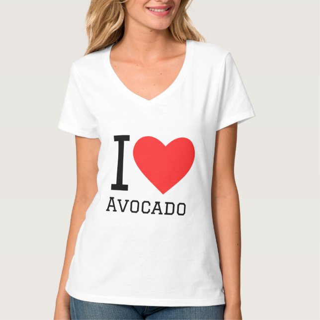 T-shirt J'adore l'avocat (Devant)