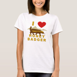 T-SHIRT J'ADORE LE BADGER DE HONEY