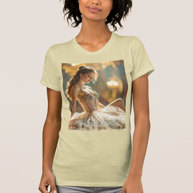 T-SHIRT J'ADORE LE BALLET - BALLET & DANSE (Devant)