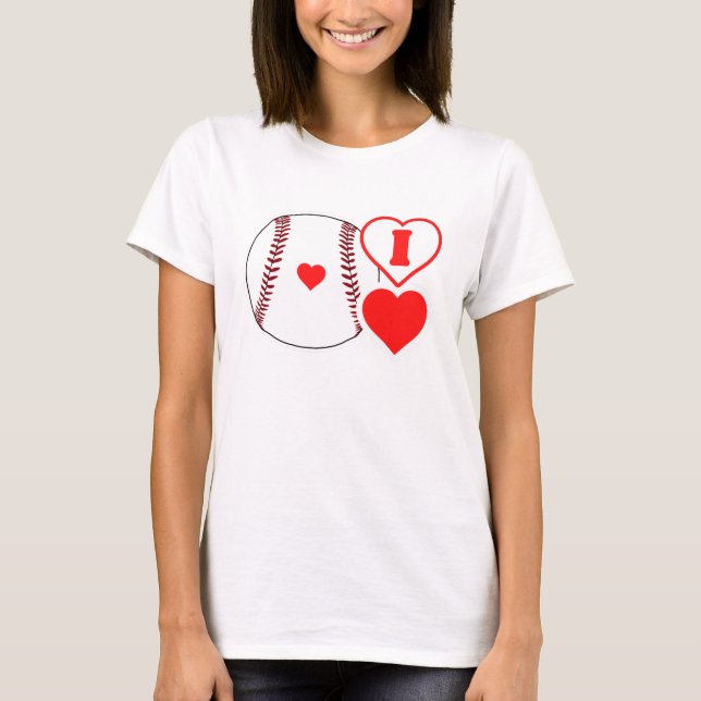T-shirt J'adore le baseball ! (Devant)
